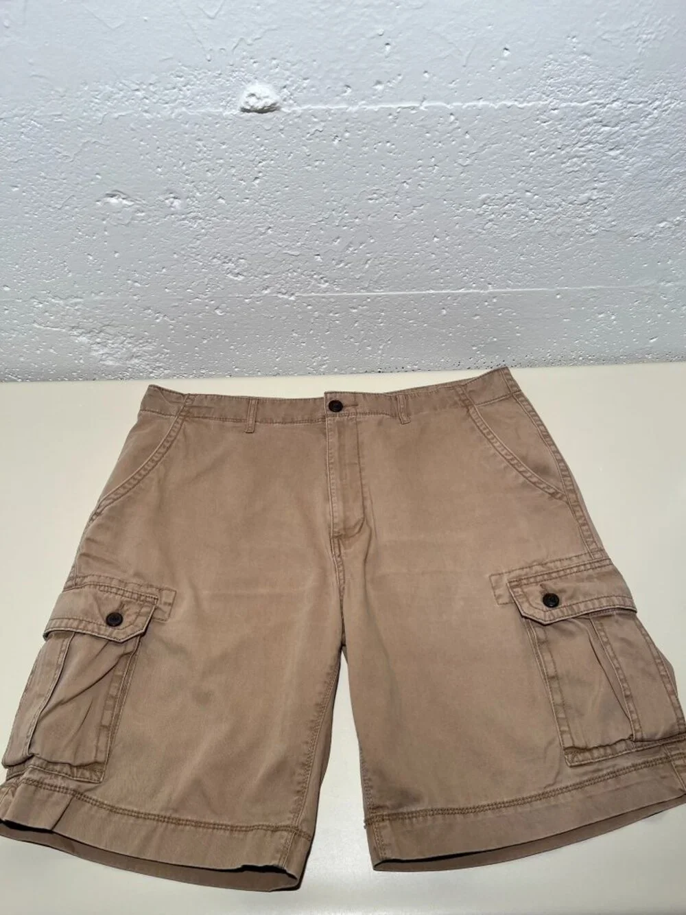 Arizona Jeans Men's Vintage Khaki Cargo Shorts